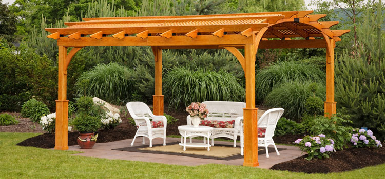 Cedar Wood Pergola Installation in Chatsworth, CA